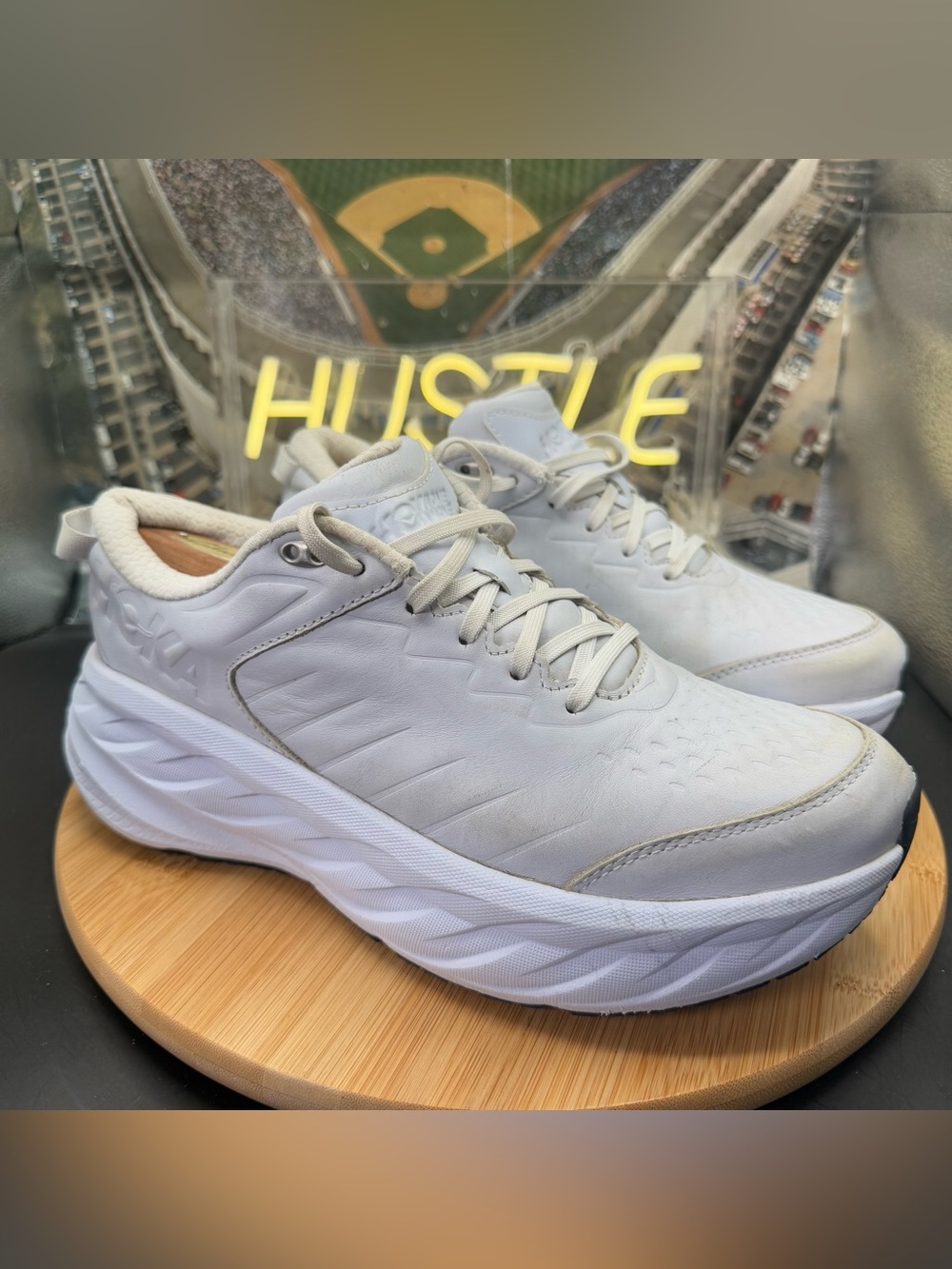 Hoka One One Bondi SR Frost White Women's Size 10